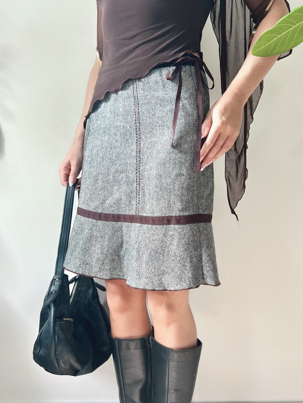 2008 Vintage Jacob | Wool Midi Skirt